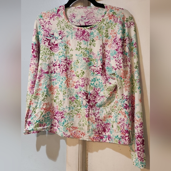 Lands' End Other - Women's Lands' End Long Sleeve Shirt Bathing Suit Cover Top, Size L/P